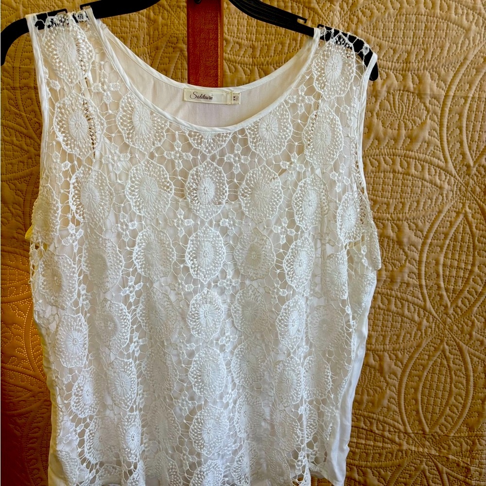 Solitaire White Blouse